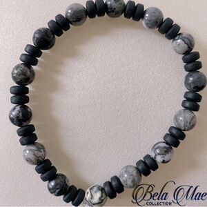 Jasper beaded bracelet for men